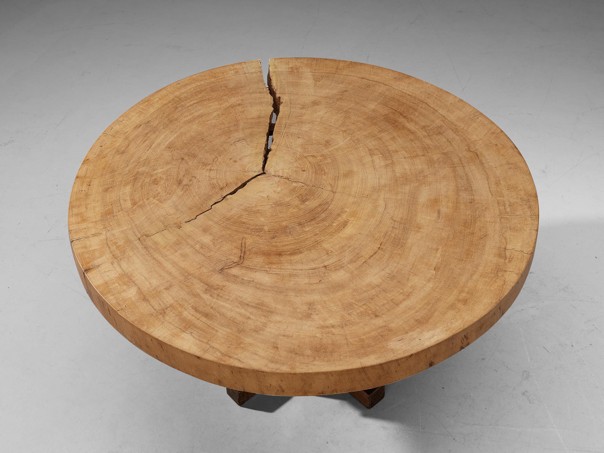 Brazilian Unique José  Zanine Caldas 'Denuncia' Hand Carved Dining Table For Sale