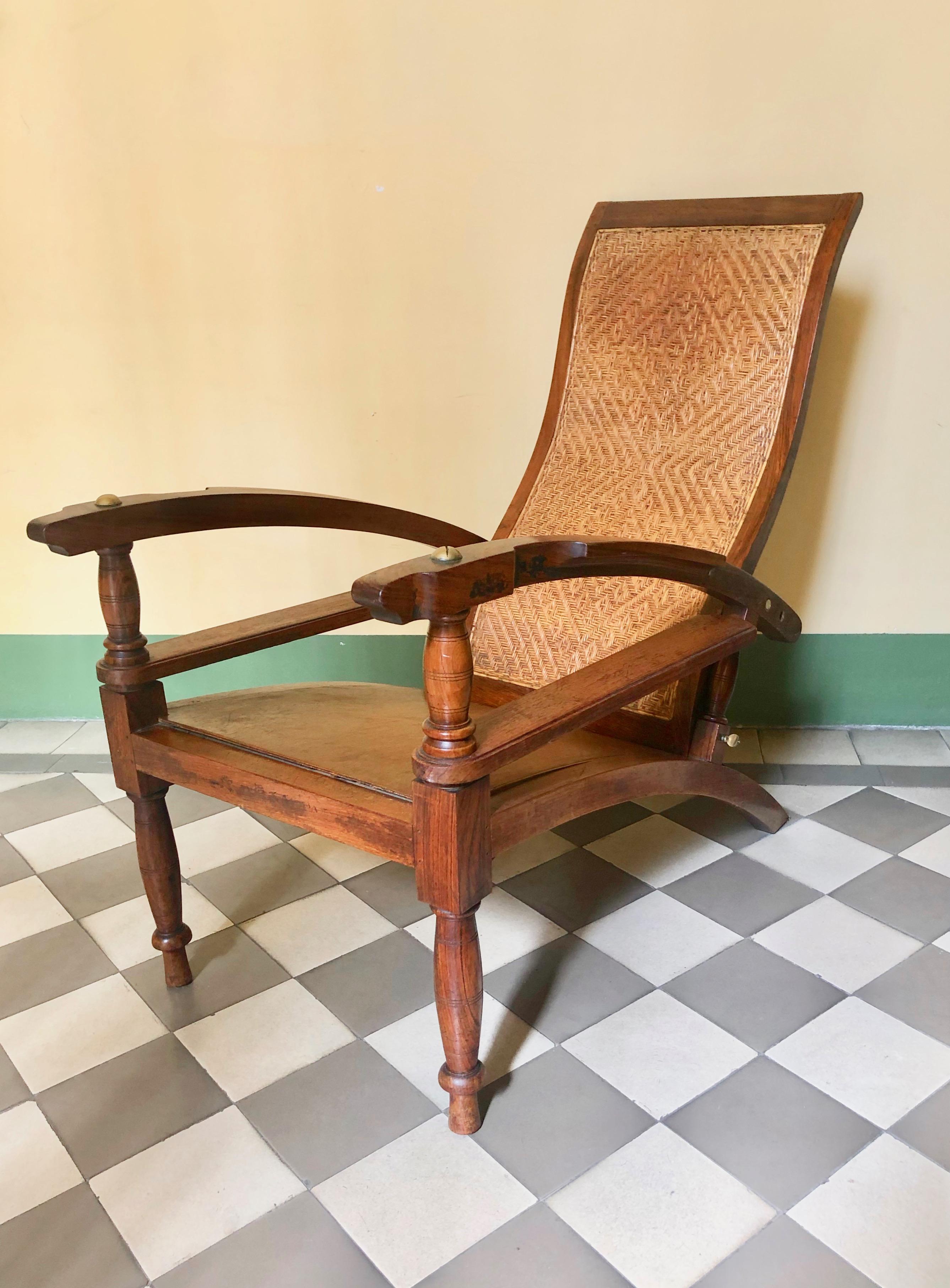 Indian Unique Jugendstil Arm Chair made in 1908 For Sale