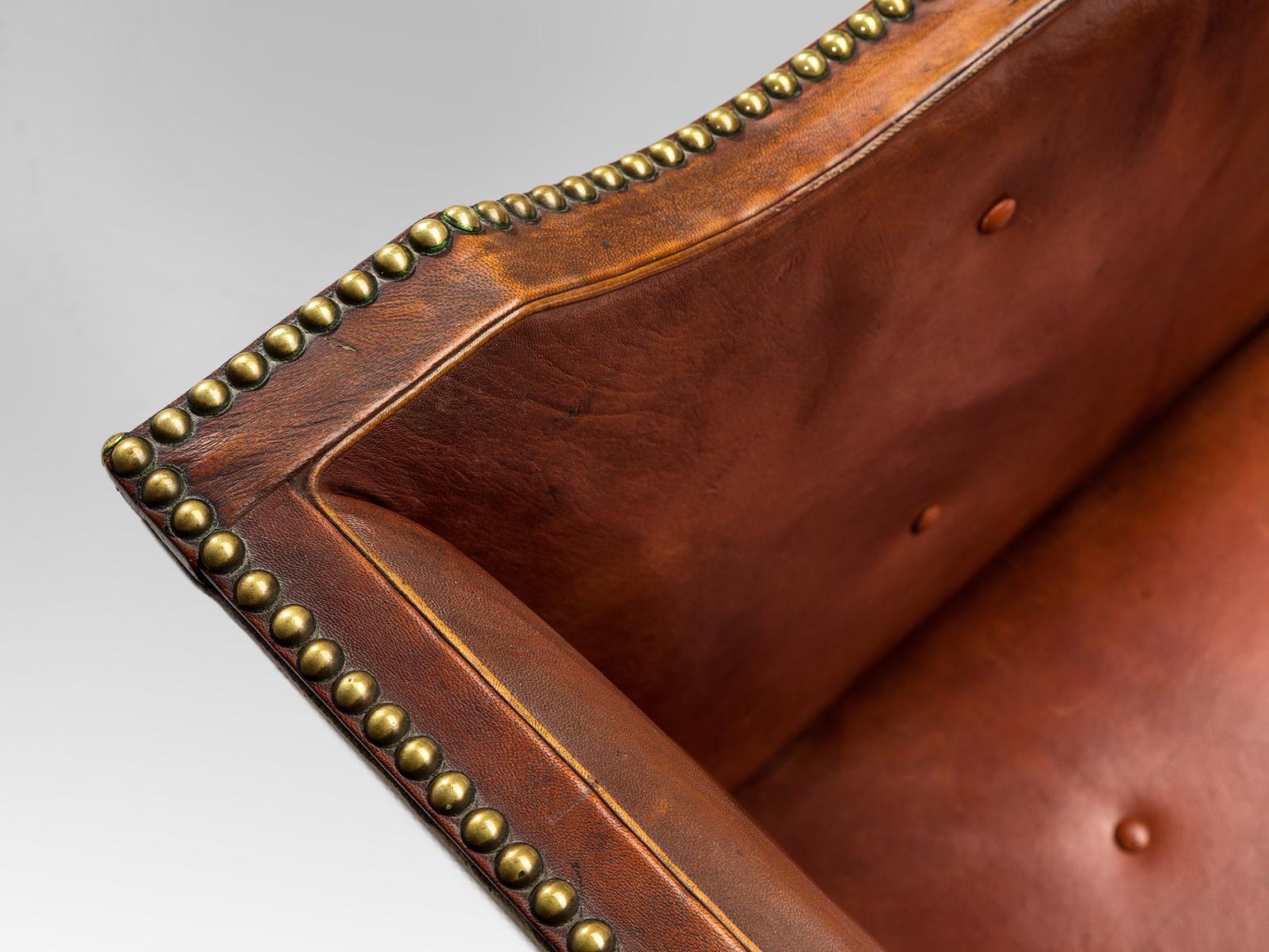 Unique Kaare Klint Sofa in Cognac Leather 1