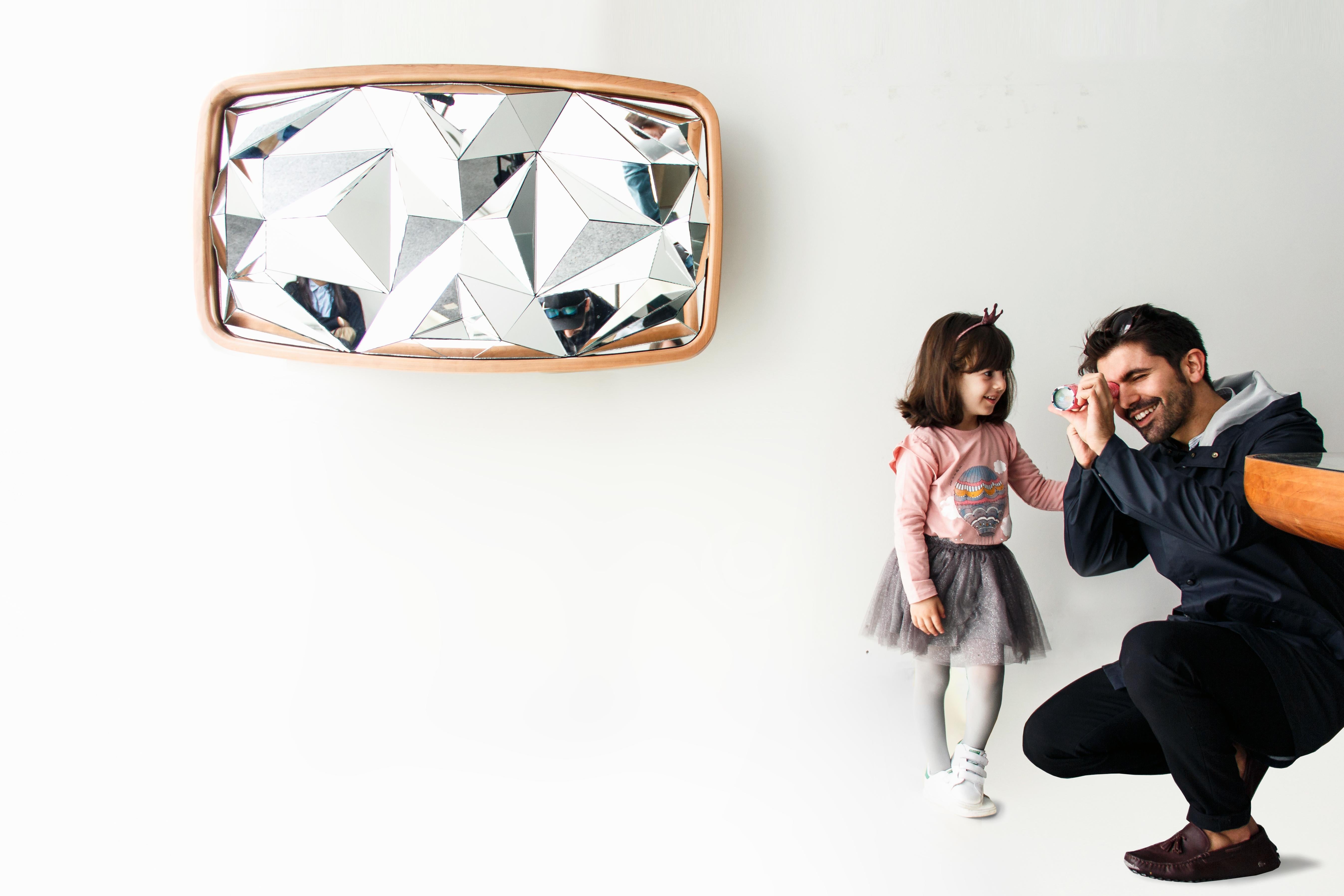 Other Unique Kaleidoscope Mirror by André Teoman Studio