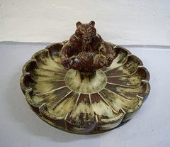 Unique Knud Kyhn for Royal Copenhagen, Monumental Circular Garden Fountain