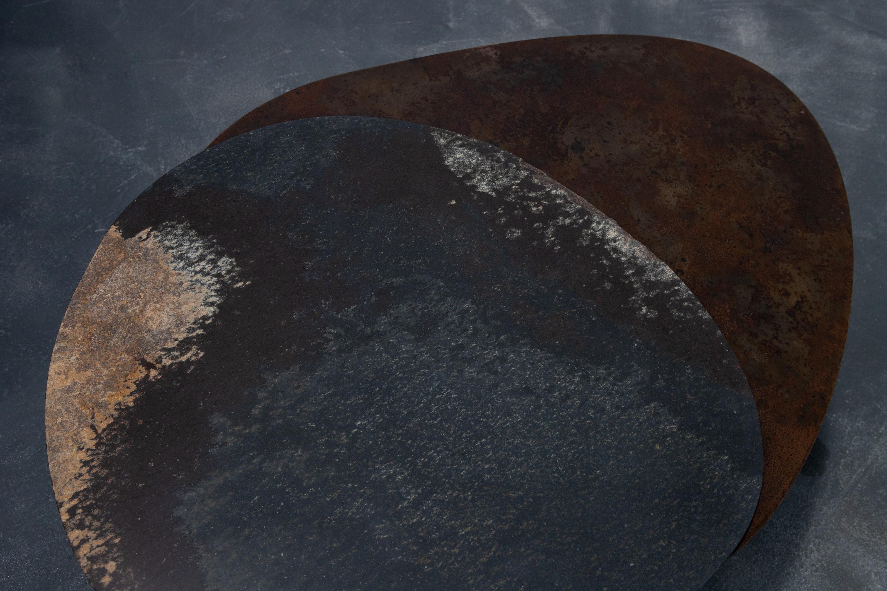 Modern Unique Kon Pac Low Table, Daté Kan Stone Sculptural Design by Okurayama