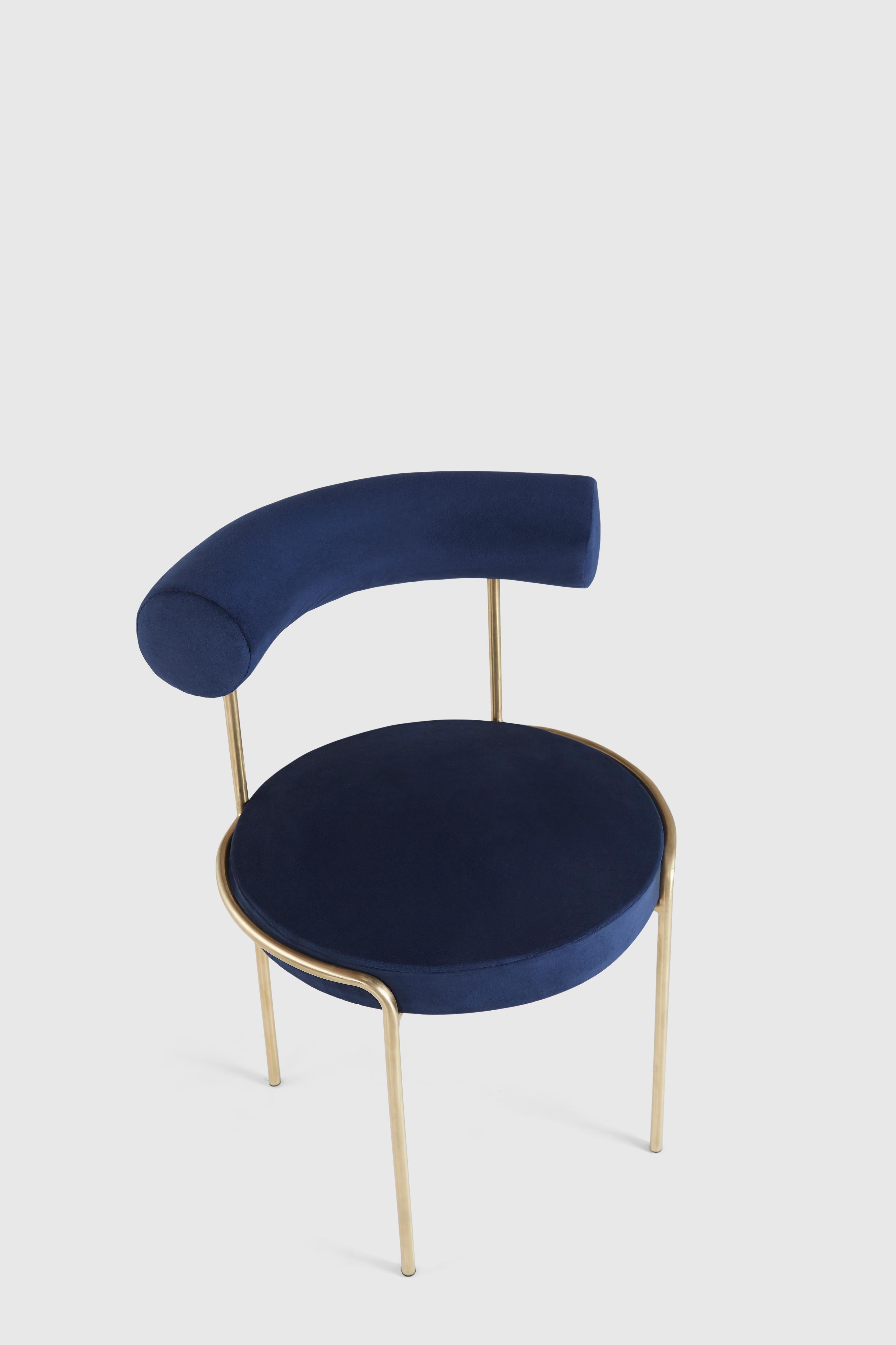 Modern Unique Krest Chair Gold by Hatsu