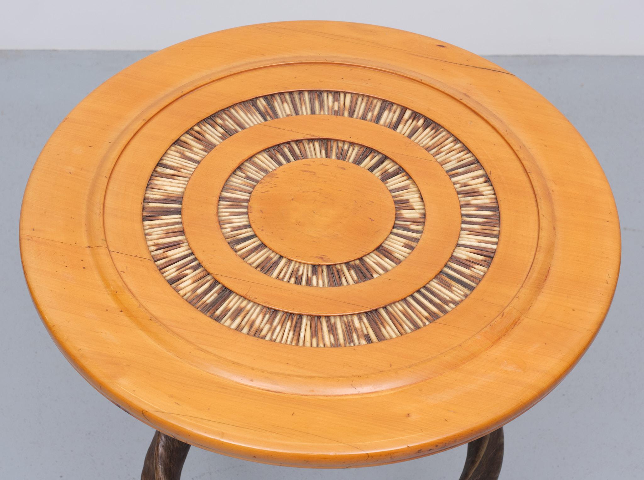 Centrafricain Table d'appoint unique en corne de Kudu africaine, années 1970 en vente