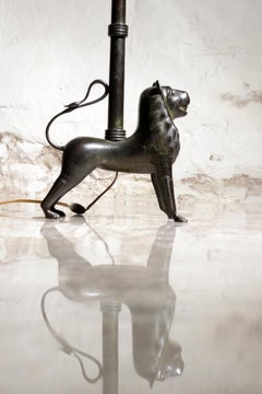 Unique Lamp Bronze Medieval Style Aquamanile, 1944
