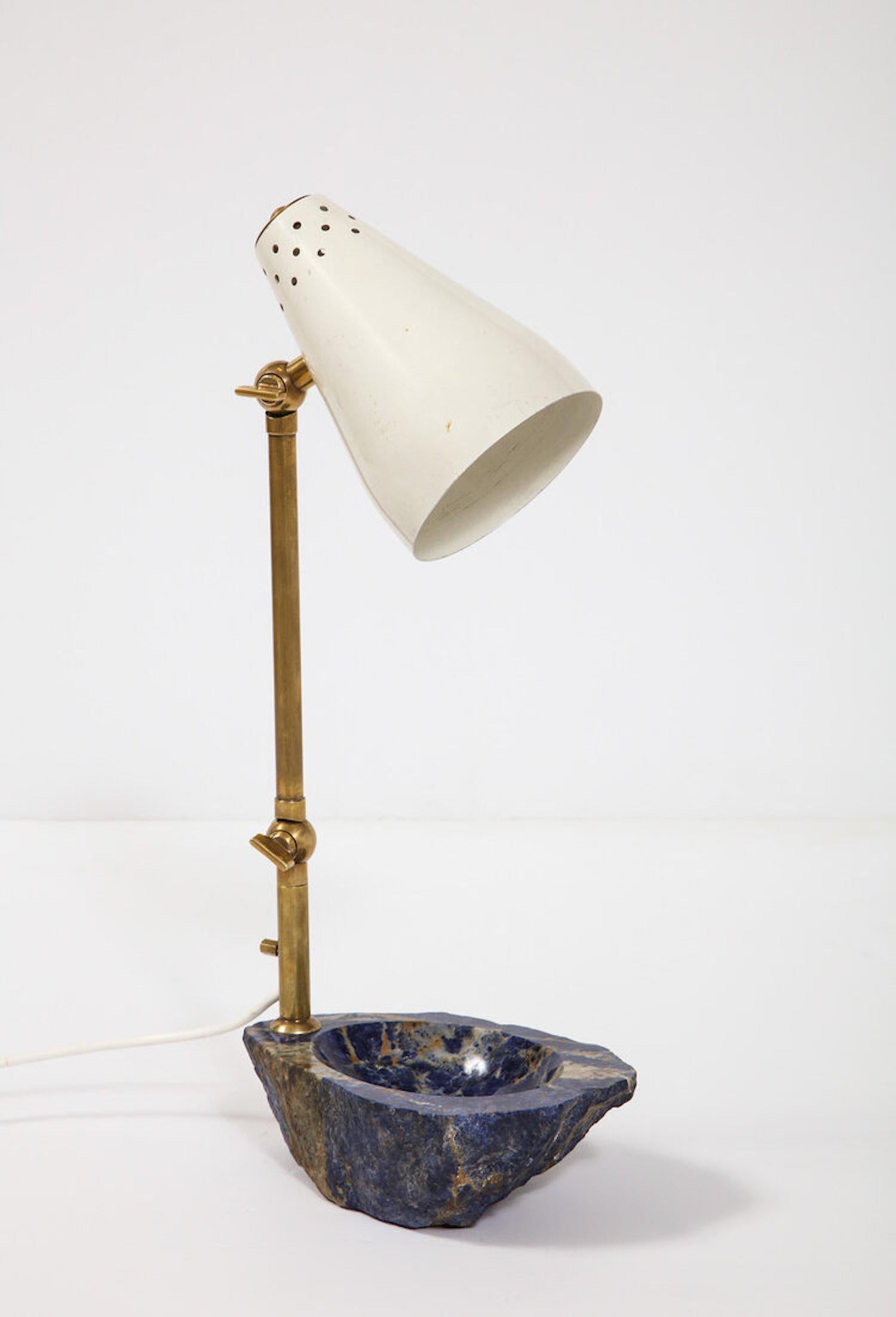 Modern Unique Lapis Desk Lamp by Fedele Papagni
