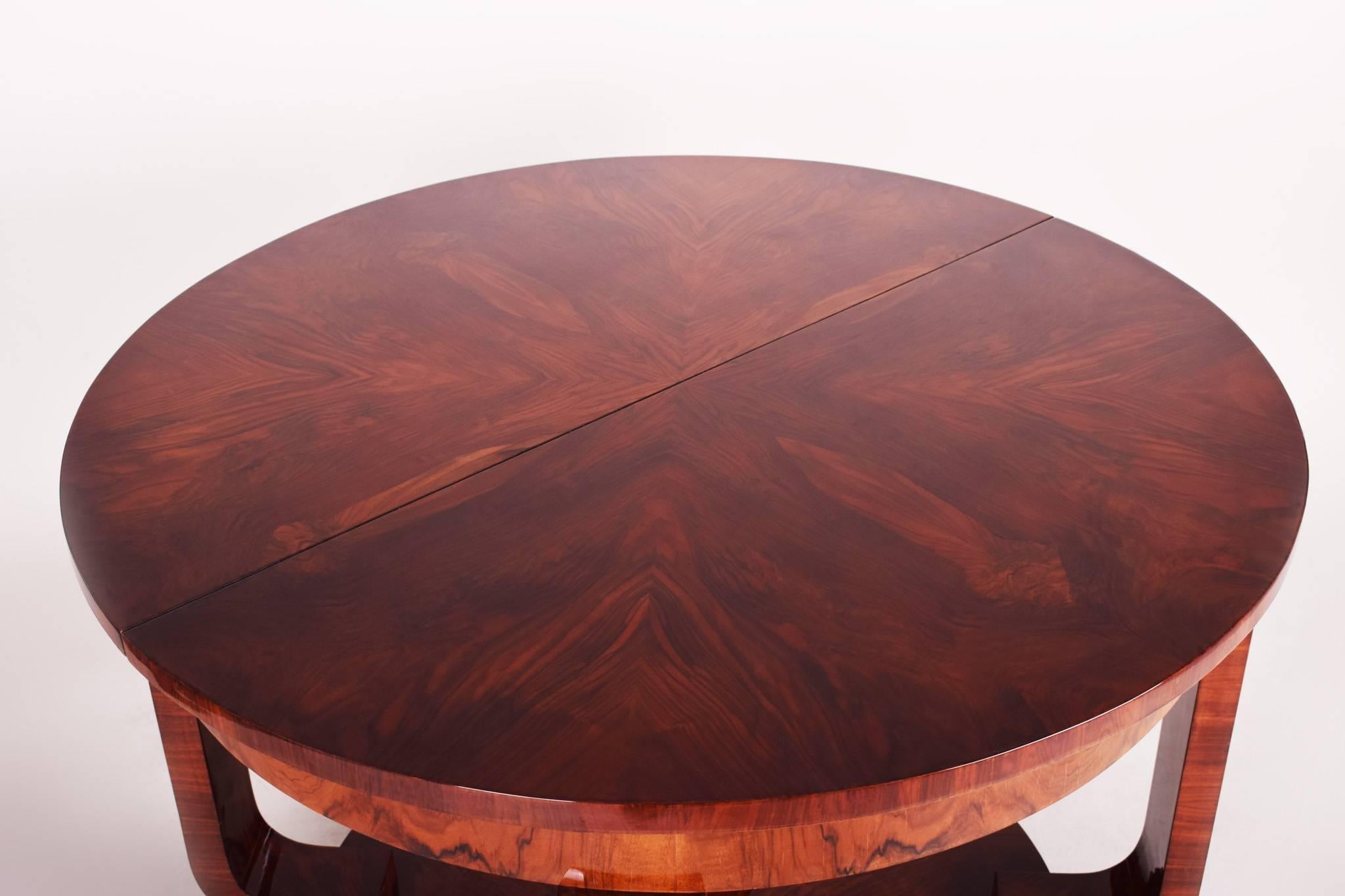 Mid-20th Century Unique Large Art Deco Extendable Dining Table