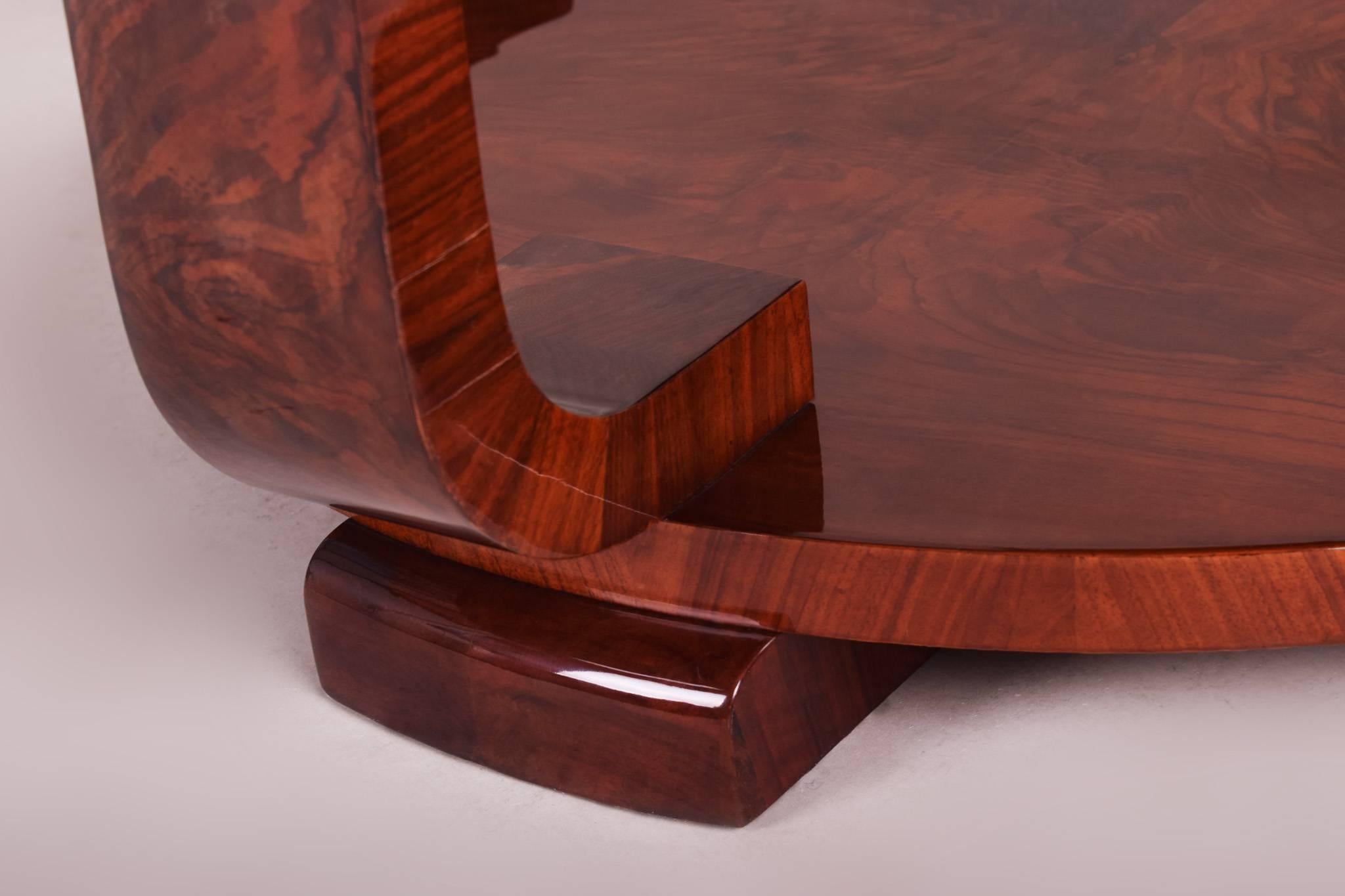 Wood Unique Large Art Deco Extendable Dining Table