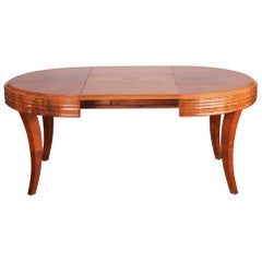 Unique Large Art Deco Extendable Dining Table
