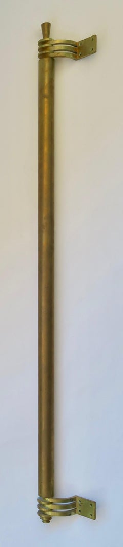 Unique Large Bronze Art Deco Door Handle, 1930s