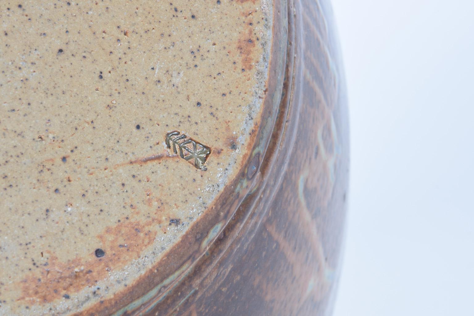 Mid-20th Century Unique Large Brown Ceramic Jug by Wilhelm & Elly Kuch, Germany, 1960s For Sale