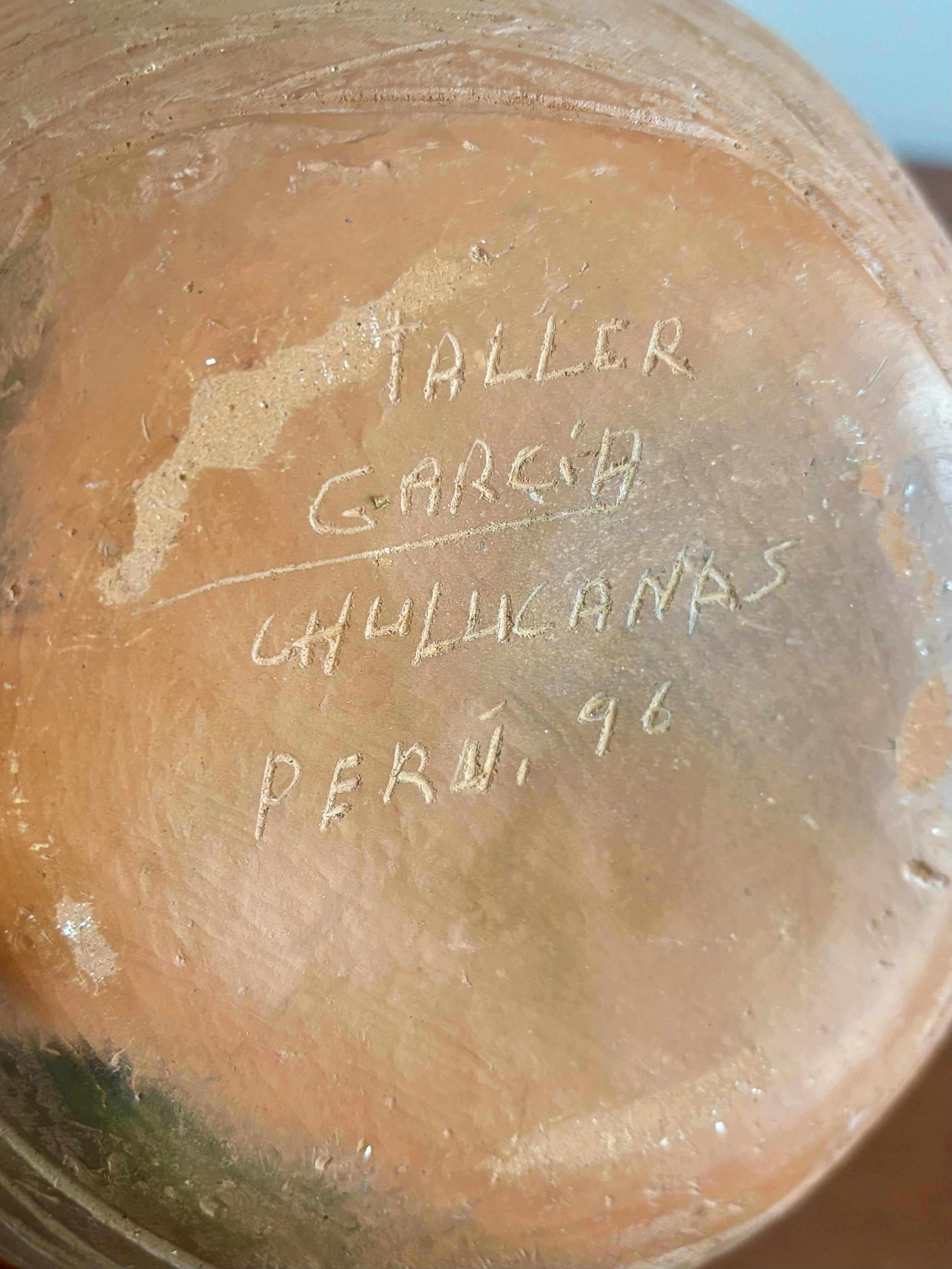 Unique Large Chulucanas Vase, Peru, 1990s For Sale 1