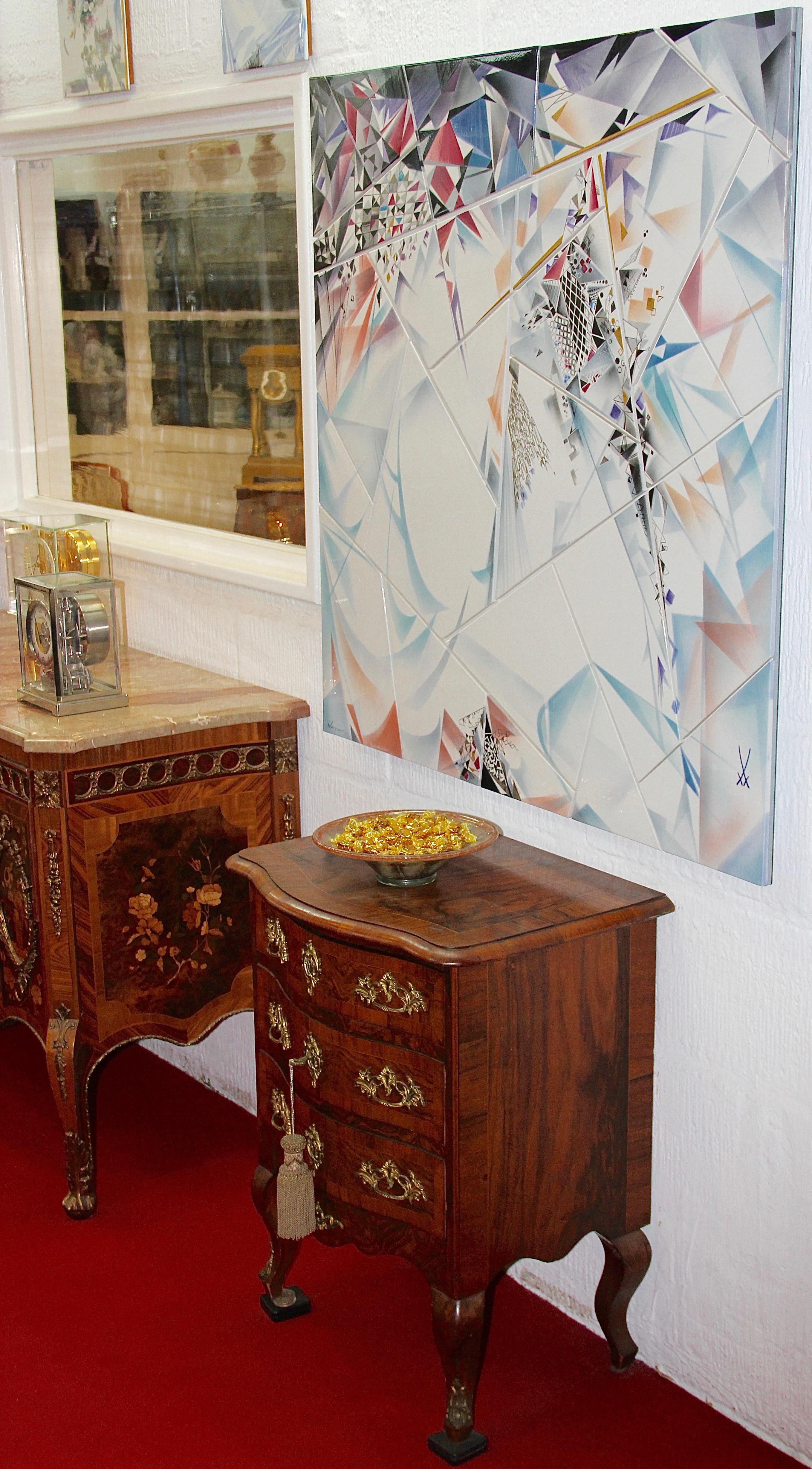 Unico, grande murale decorativo di Meissen, decorazione da parete del Prof. Heinz Werner in vendita 5