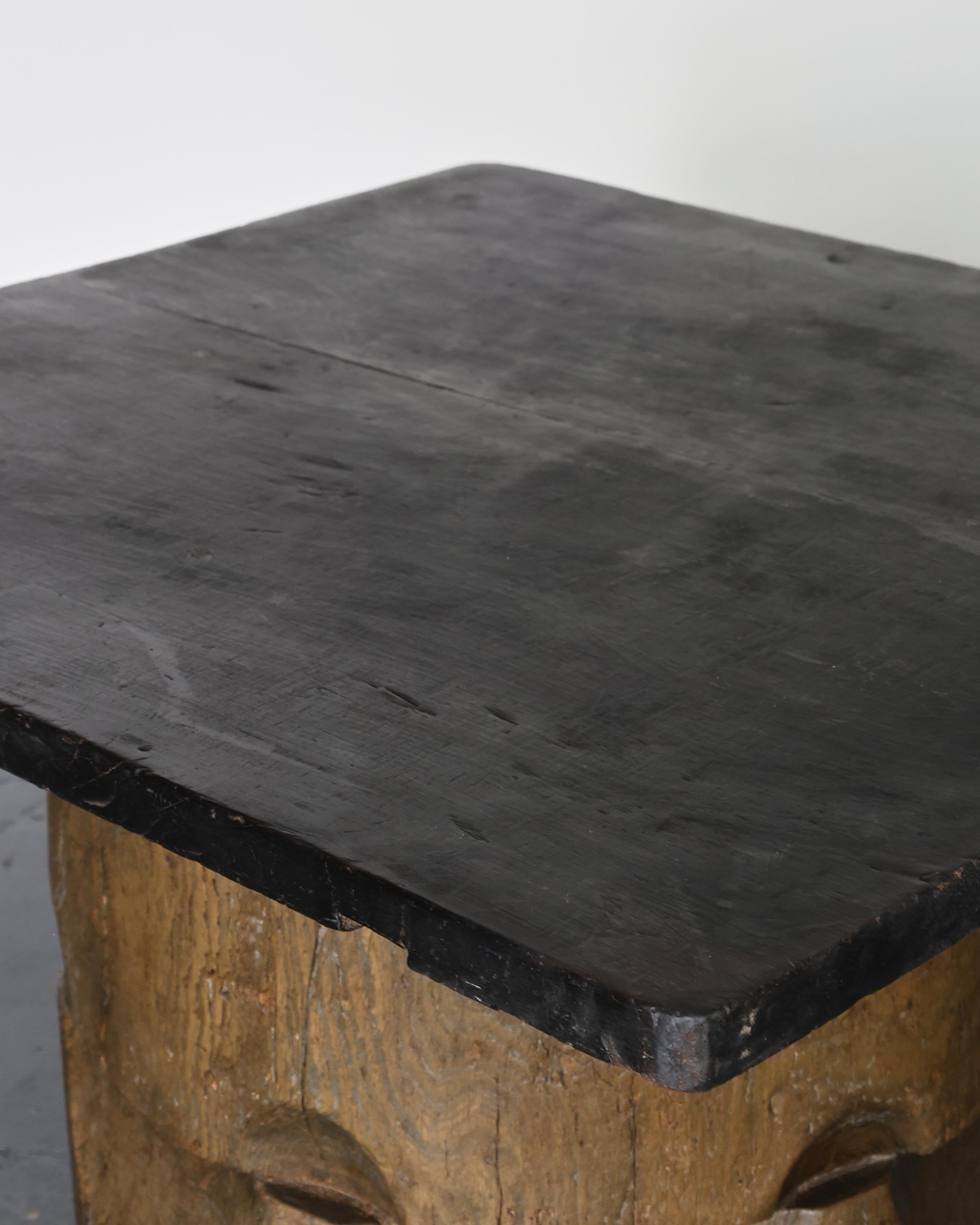 Cedar Unique Large Dug-out Japanese Coffee Table Wabi Sabi (2) For Sale