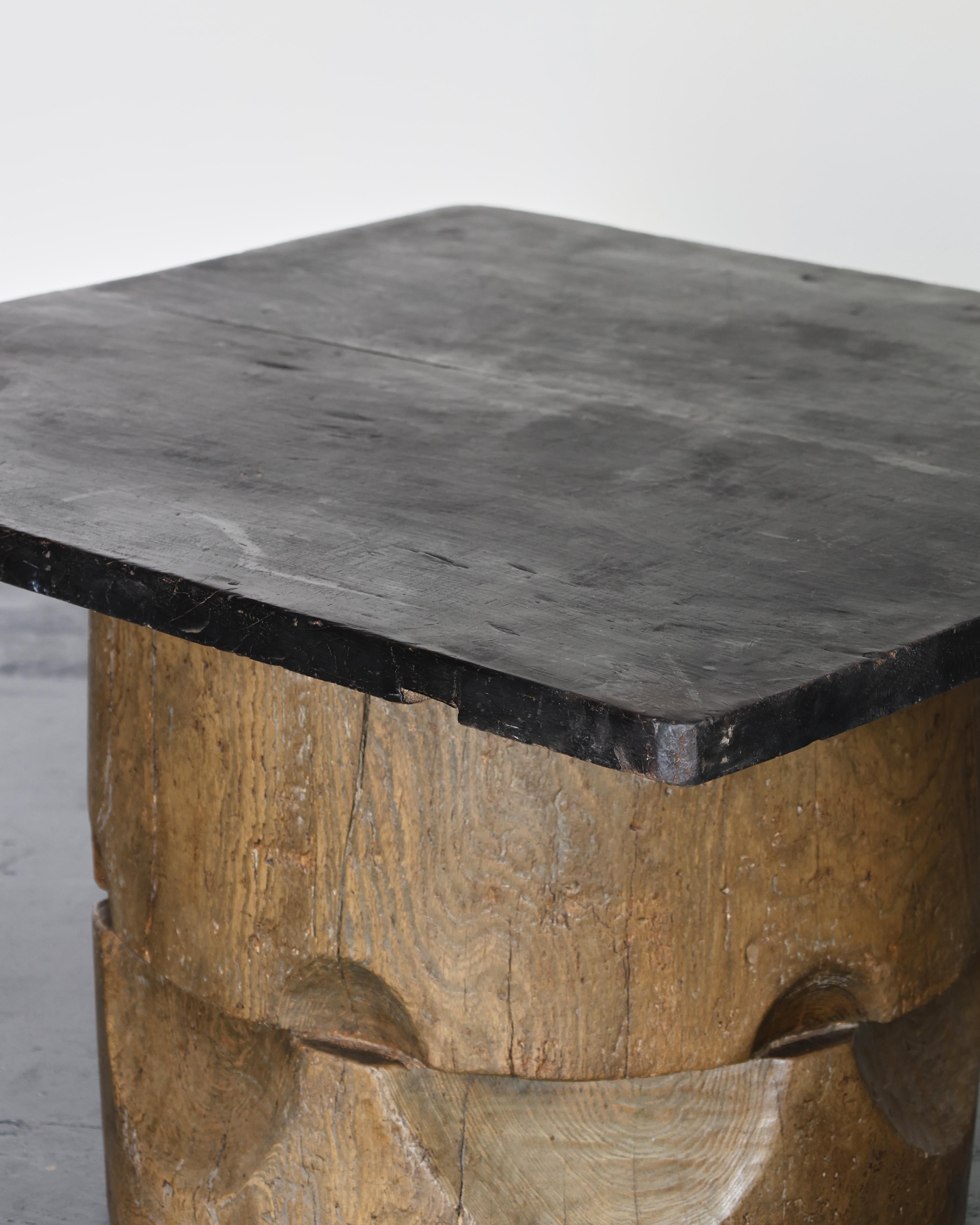 Unique Large Dug-out Japanese Coffee Table Wabi Sabi (2) For Sale 3