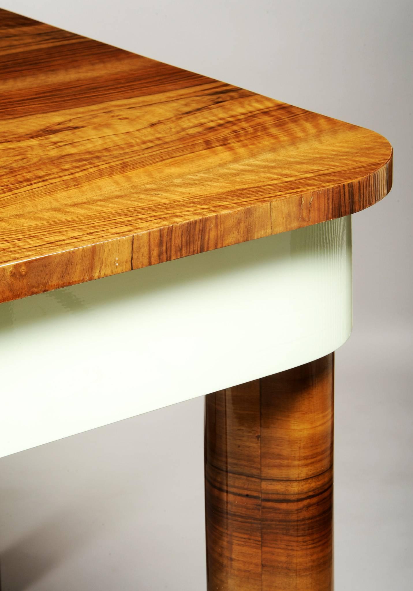 Art Deco Unique Large Functionalism Extendable Dining Table