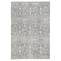 Unique Large Geometric Designed Wool Rug 13'4''x19'3''