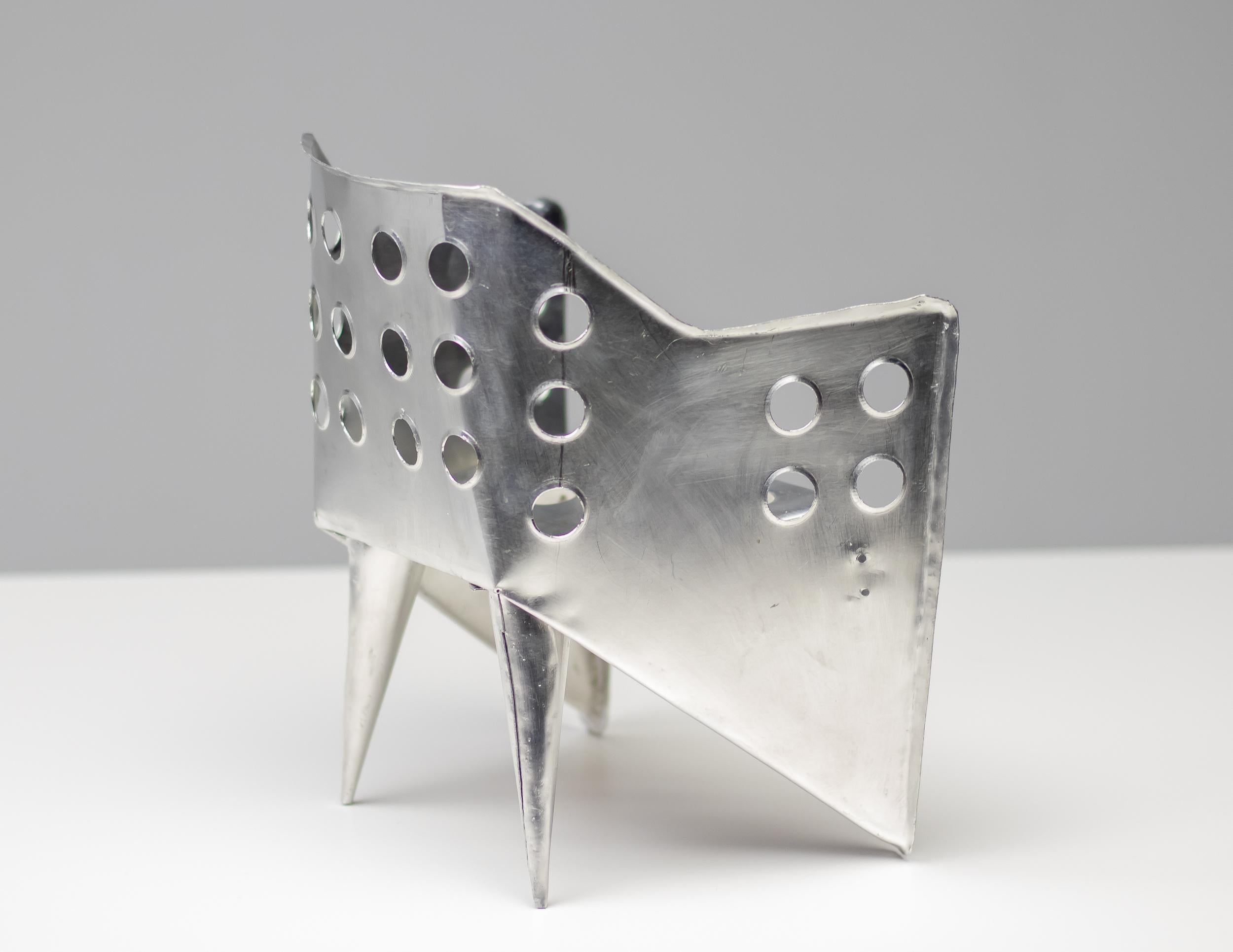 Grand modèle unique de « chariot en aluminium » de Gerrit Thomas Rietveld en vente 3