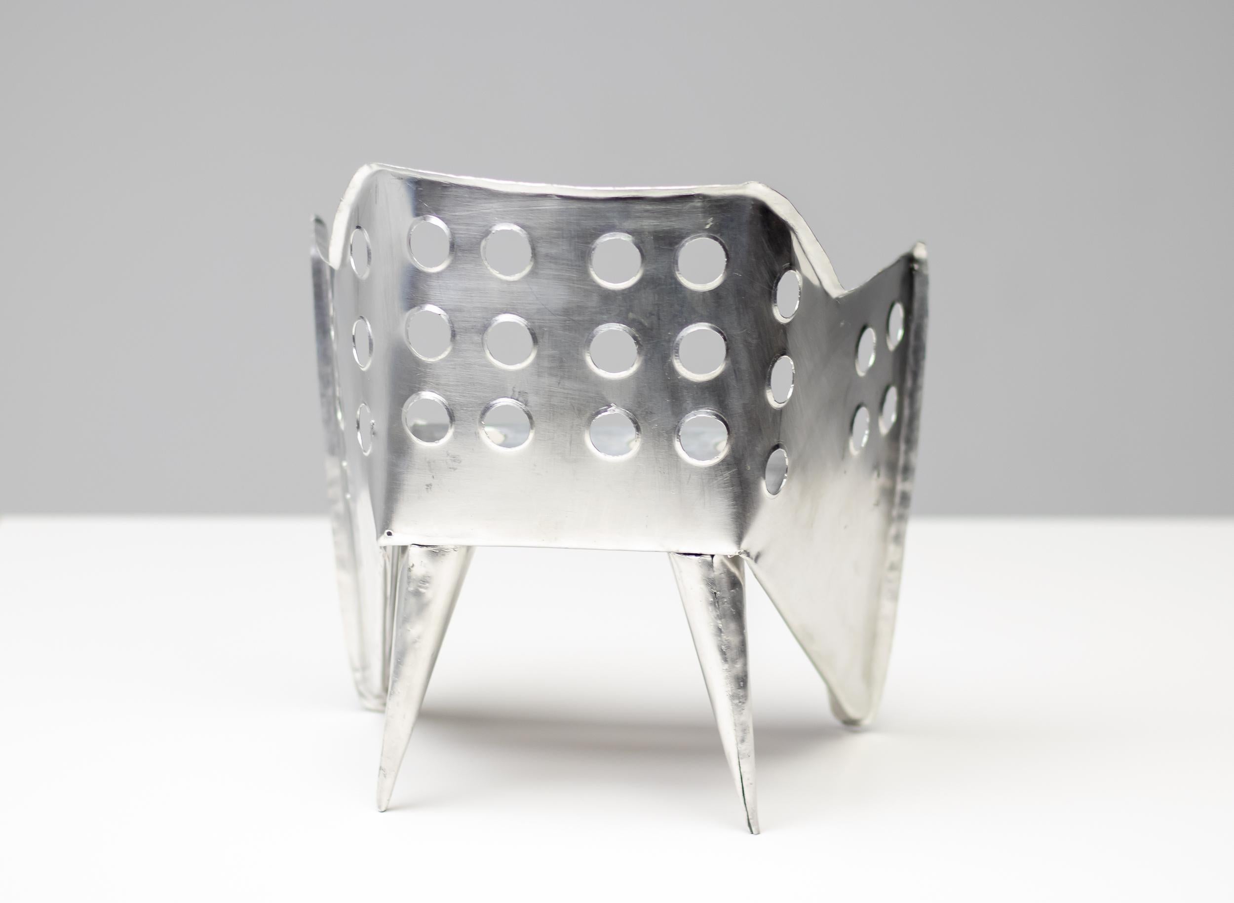 Grand modèle unique de « chariot en aluminium » de Gerrit Thomas Rietveld en vente 2