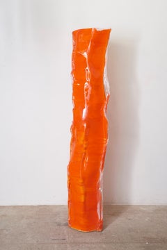 Unique Large "Guardian" Orange Light Object, Series 121, Adalbert Gans, Belgium
