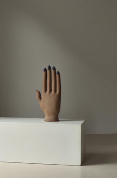 Unique Large Stoneware Sculpture Woman's Hand by Finn Lynggaard, Denmark, 1970s