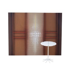 Unique Large Vintage Maxwell Pochoir Relief Painting by Paul Maxwell, 60" x 48"