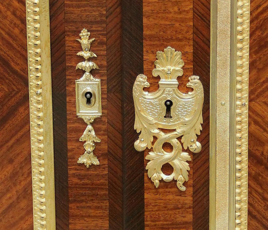Unique Late 19th Century Gilt Bronze Mounted Cabinet By François Linke For Sale 7