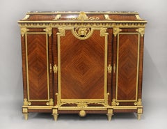 Unique Late 19th Century Gilt Bronze Mounted Cabinet By François Linke
