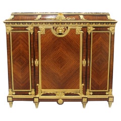 Cabinet unique en bronze doré de la fin du 19e siècle par François Linke