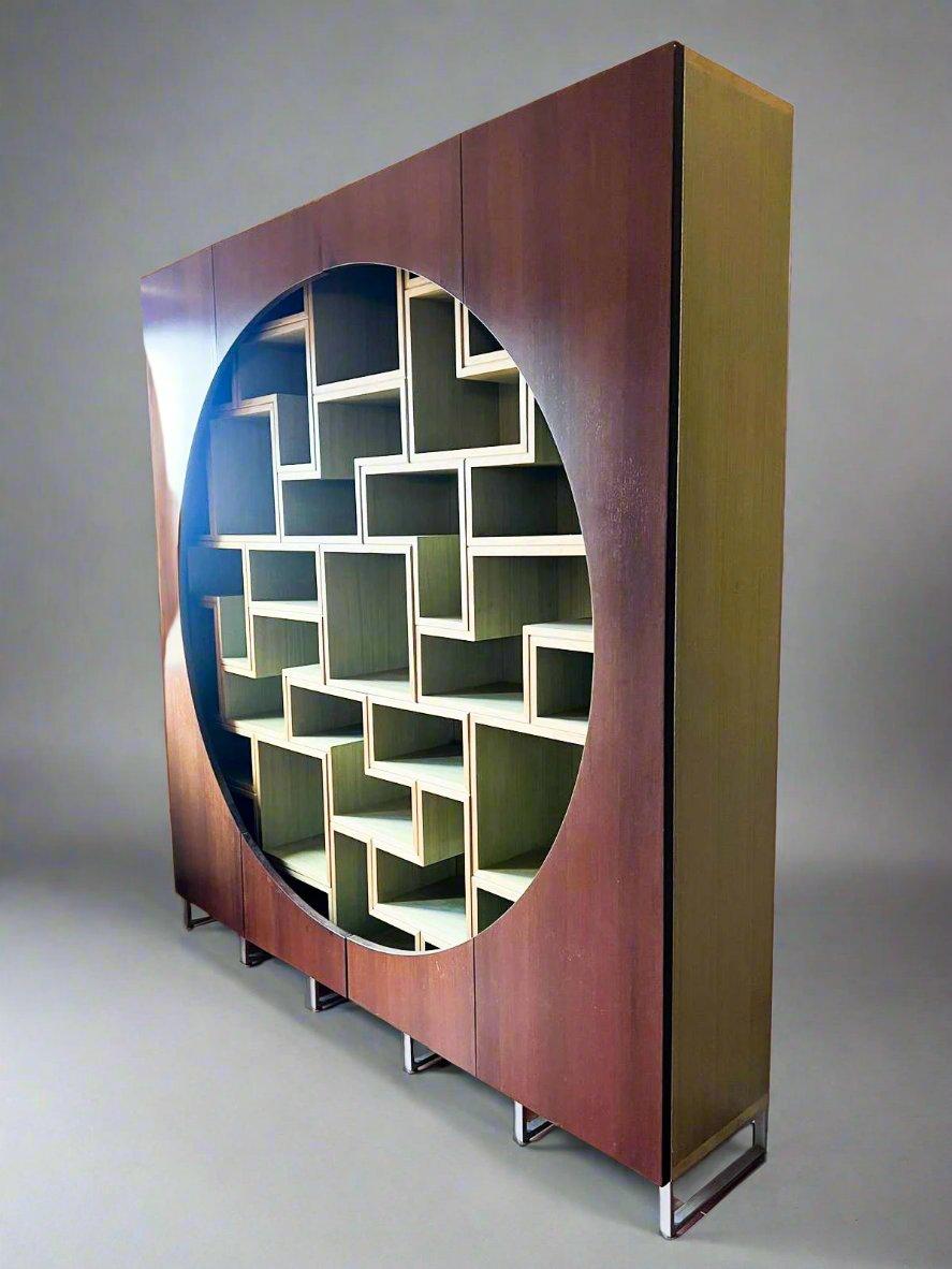 Mobile biblioteca unico di Masanori Umeda per OAK Design, Italia anni '90 In condizioni buone in vendita a New York, NY