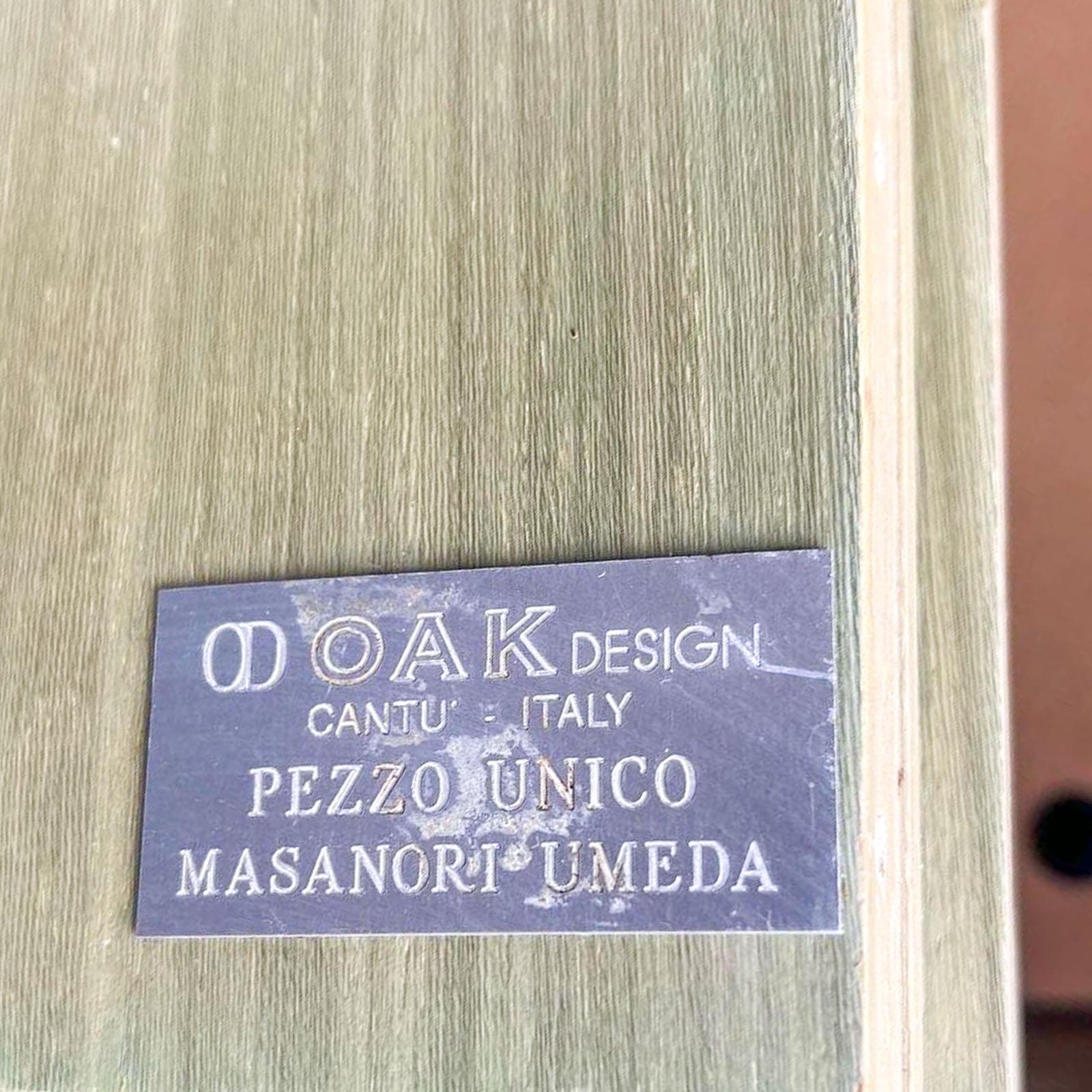 Legno Mobile biblioteca unico di Masanori Umeda per OAK Design, Italia anni '90 in vendita