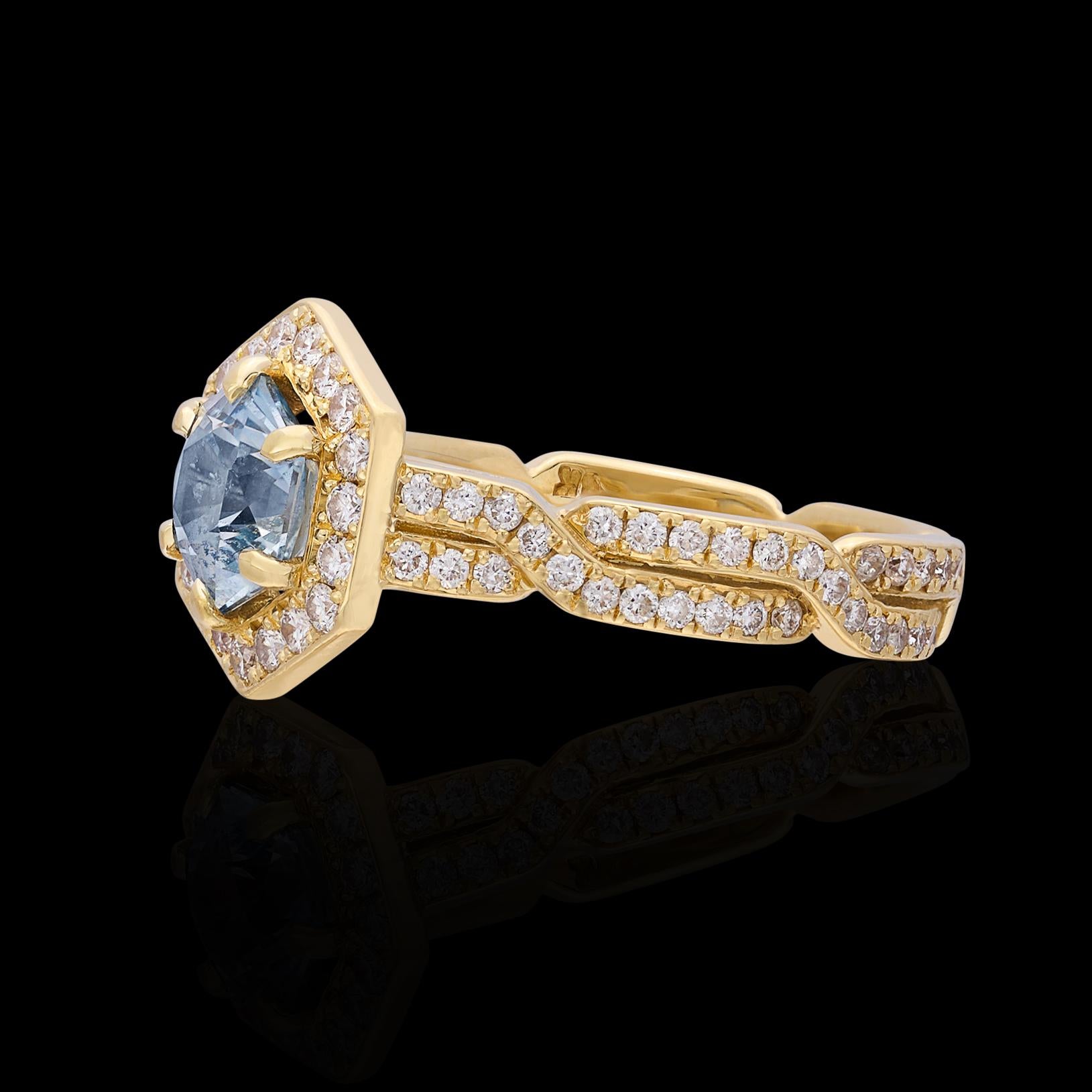 light blue engagement rings