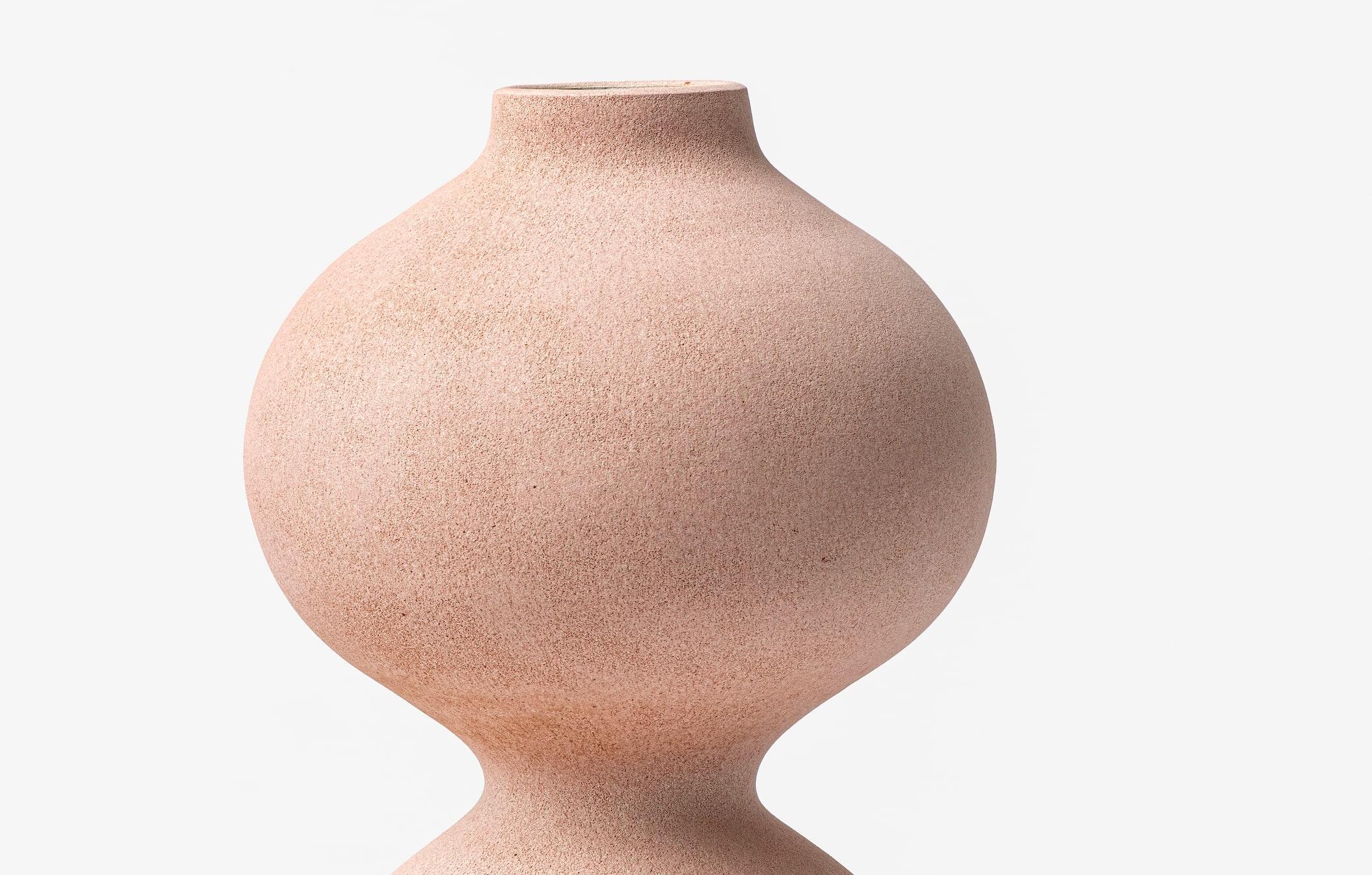 Unique Light Pink Vase, Turi Heisselberg Pedersen In New Condition For Sale In New York, NY