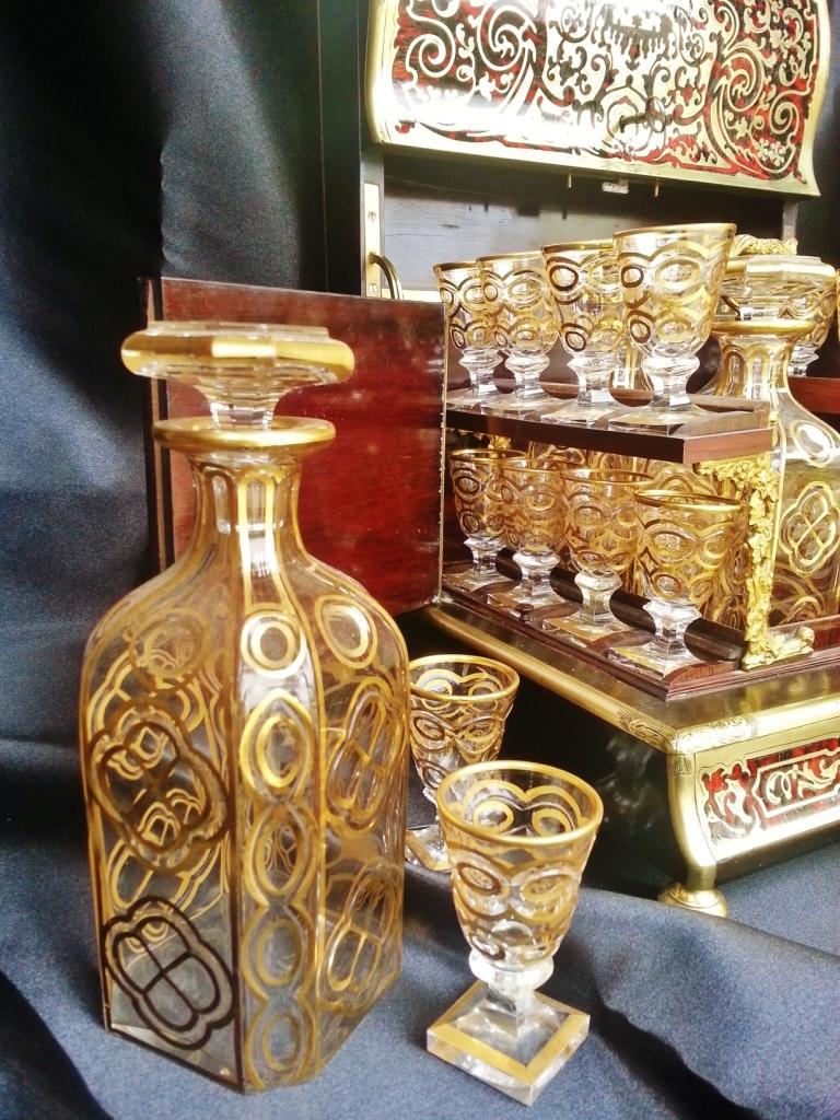 Unique Liquor Cellar Cave Cabinet In Boulle Tortoiseshell And