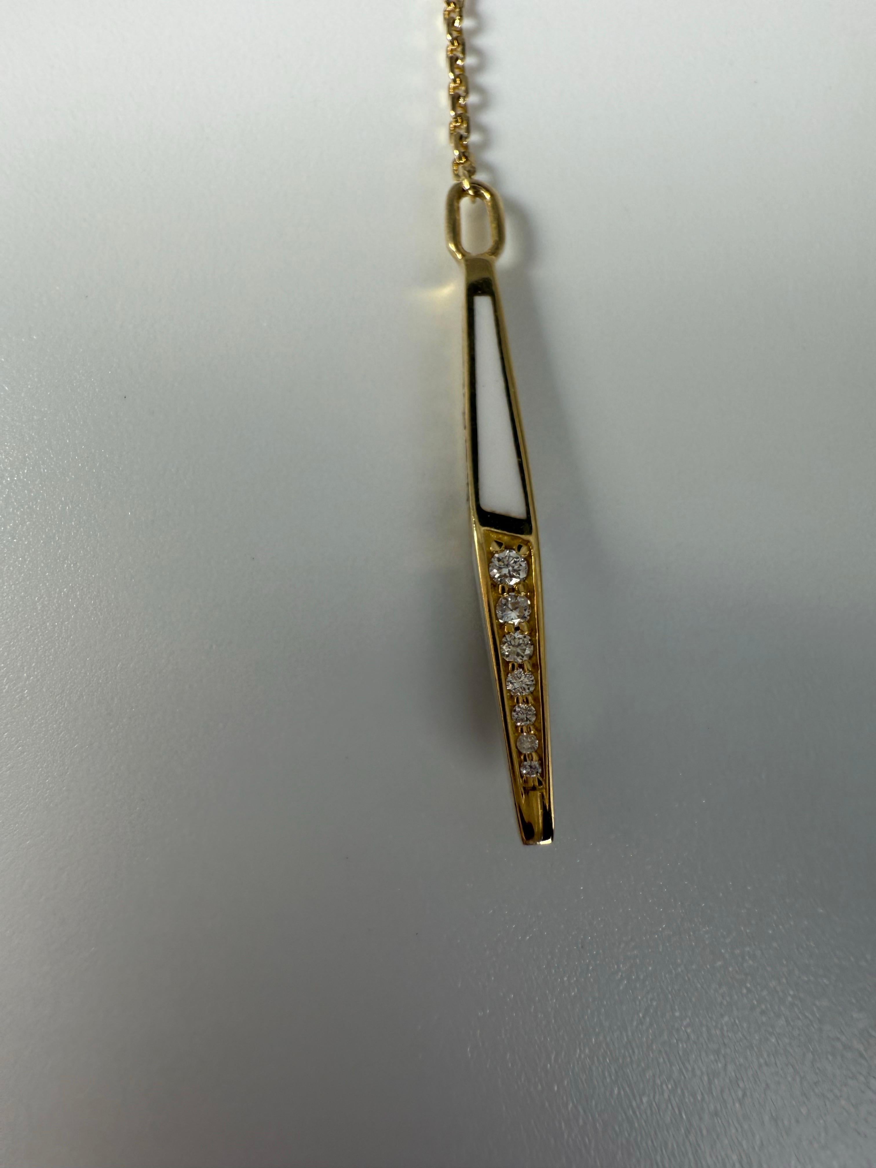 Collana lunga con diamanti unica nel suo genere Collana in oro 18KT In condizioni Nuovo in vendita a Jupiter, FL