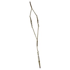 Unique long diamond necklace 18KT gold necklace