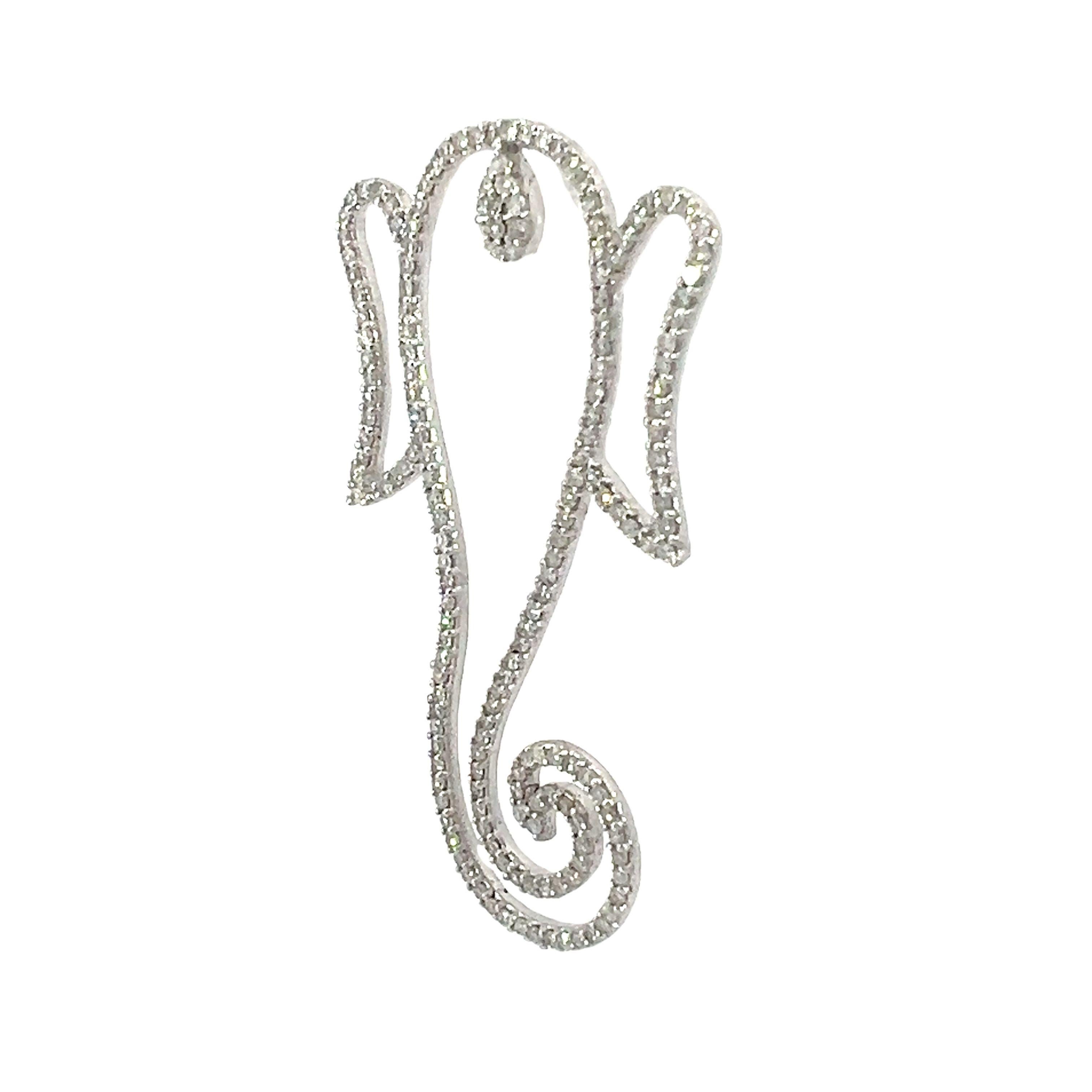 Ciondolo di diamanti unico di Lord Ganesh in vendita 1