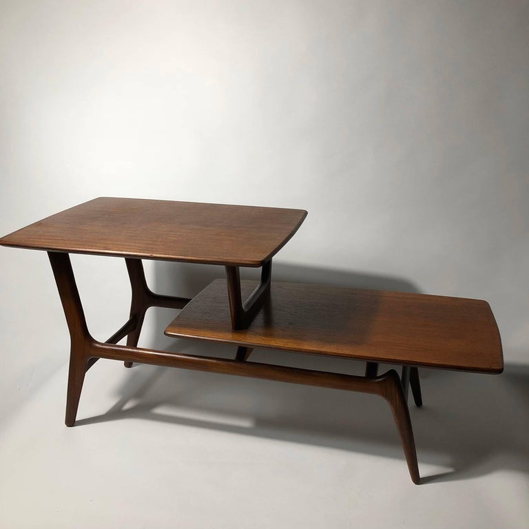 Unique Louis Van Teeffelen Coffee Table for Webe, 1950s For Sale at 1stDibs