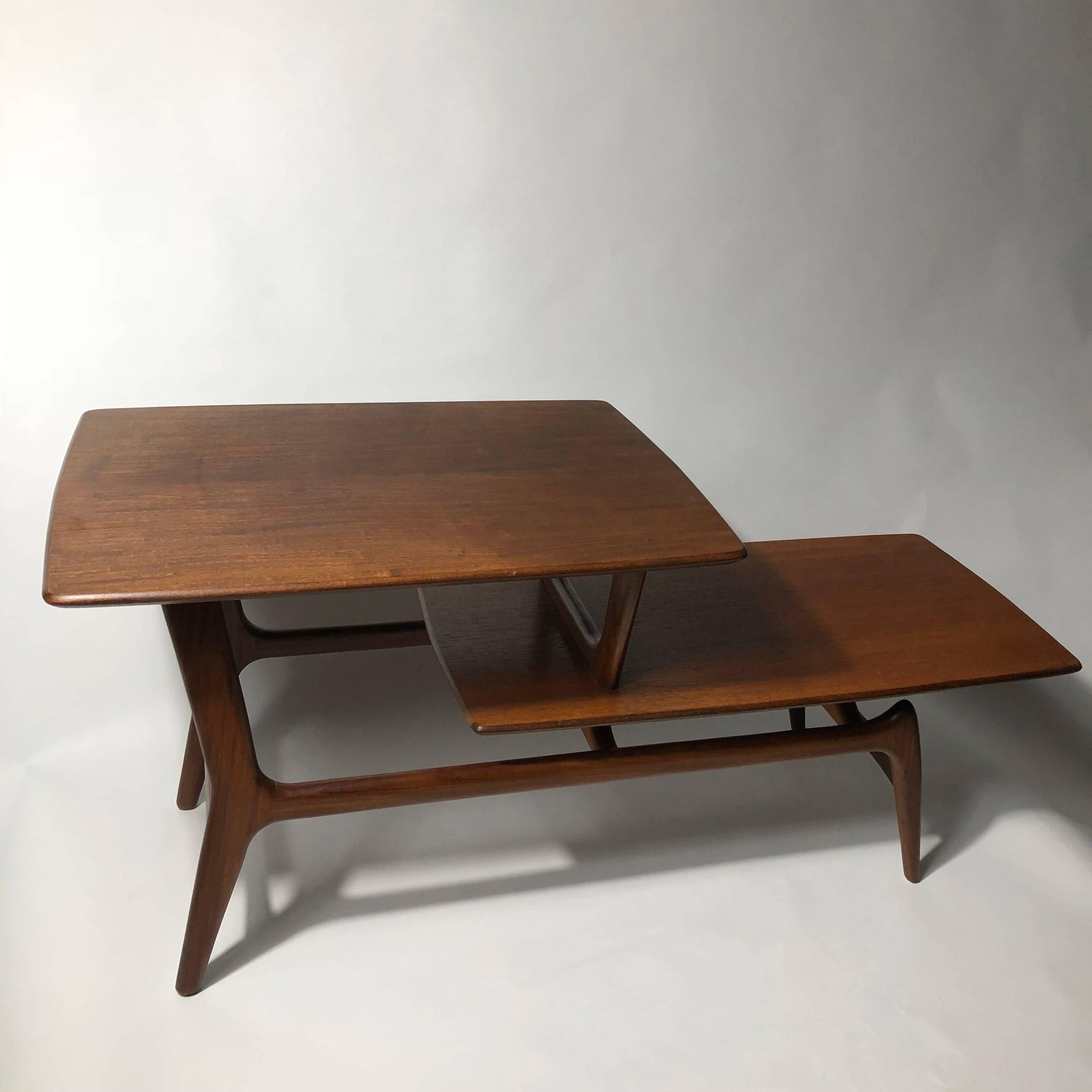 Unique Louis Van Teeffelen Coffee Table for Webe, 1950s For Sale 1