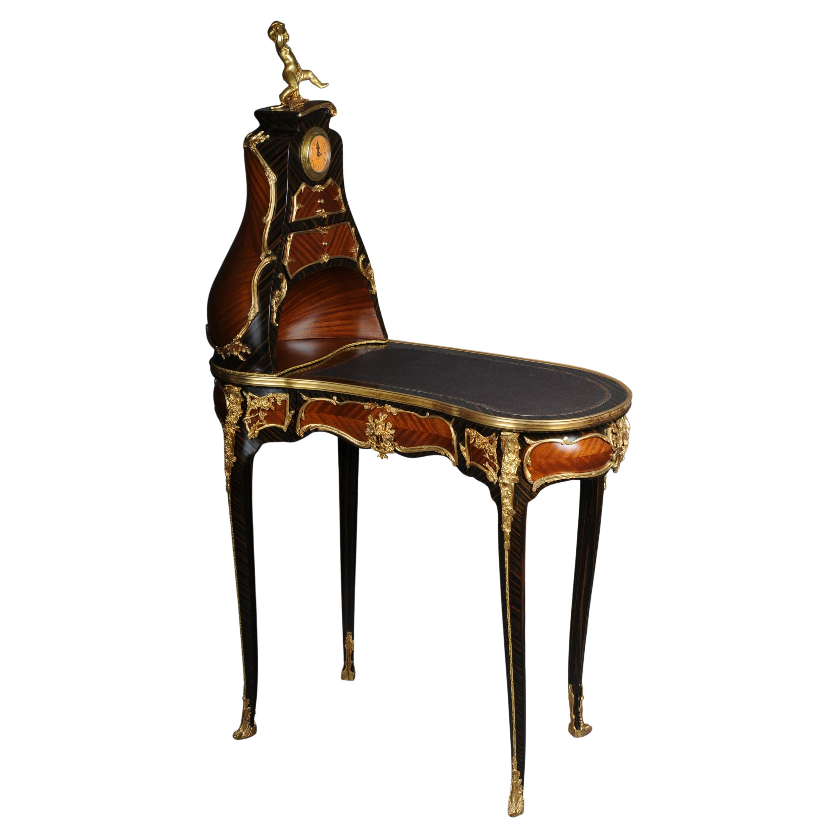 Einzigartiger Louis XV.-Schreibtisch/Reception-Tisch, nach F. Linke, Paris im Angebot