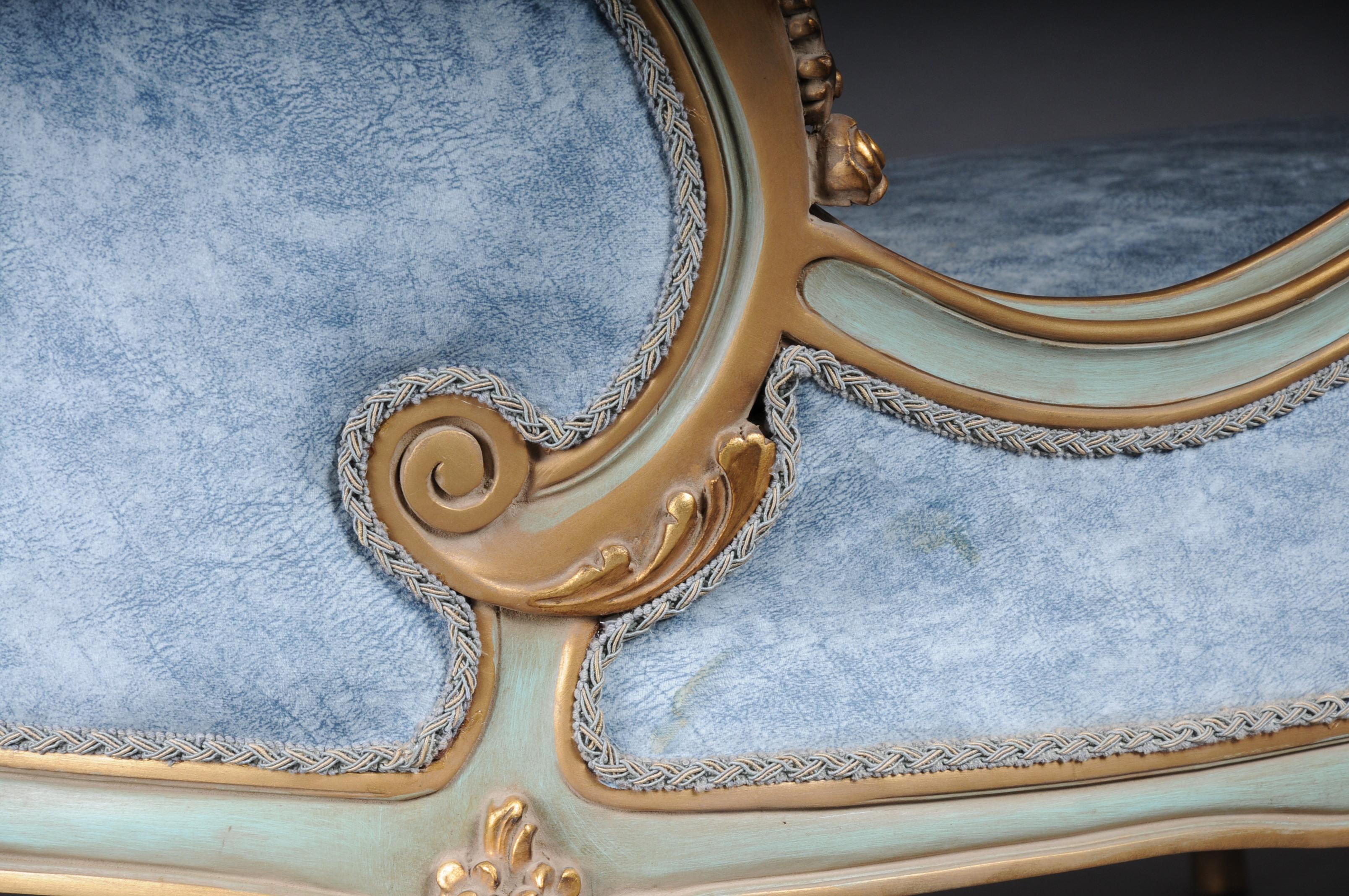 Einzigartiger Sessel, Chaiselongue, Recamiere im Louis XV.-Stil im Angebot 8