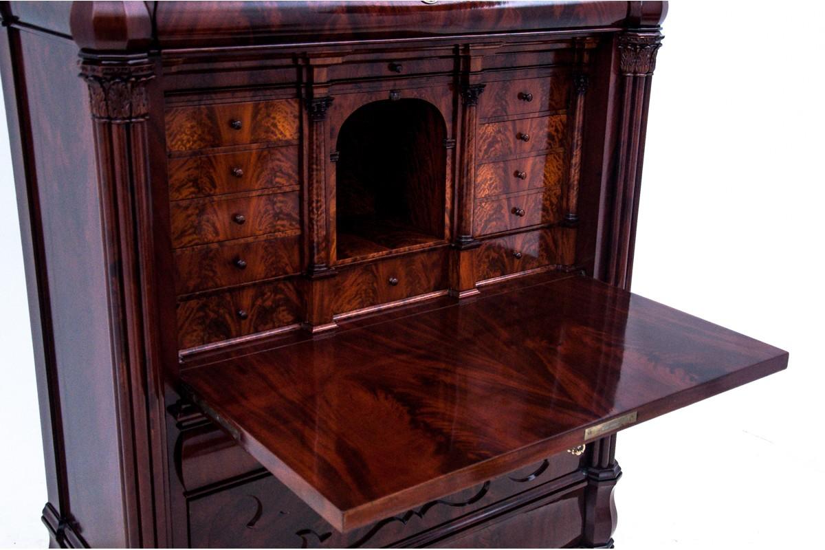 Unique Mahogany Antique Secretary Desk, Northern Europe, circa 1870 5