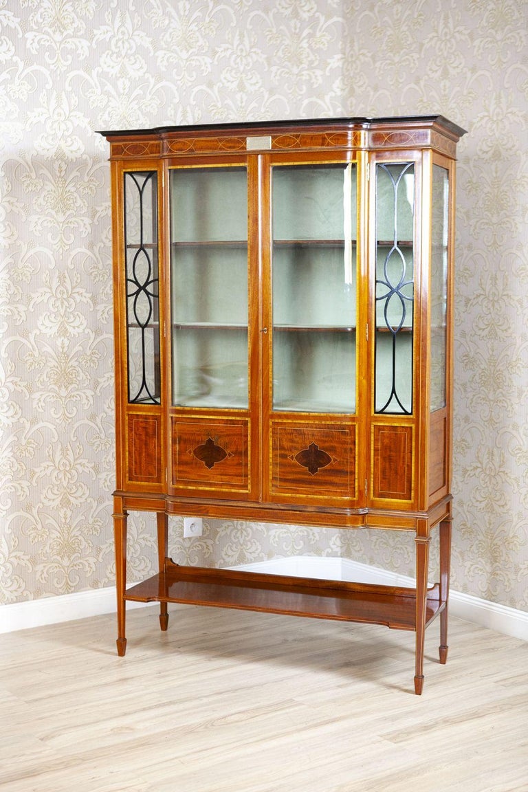 Unique Mahogany Showcase in Light Brown, crca 1911 For Sale at 1stDibs