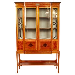 Unique Mahogany Showcase in Light Brown, crca 1911