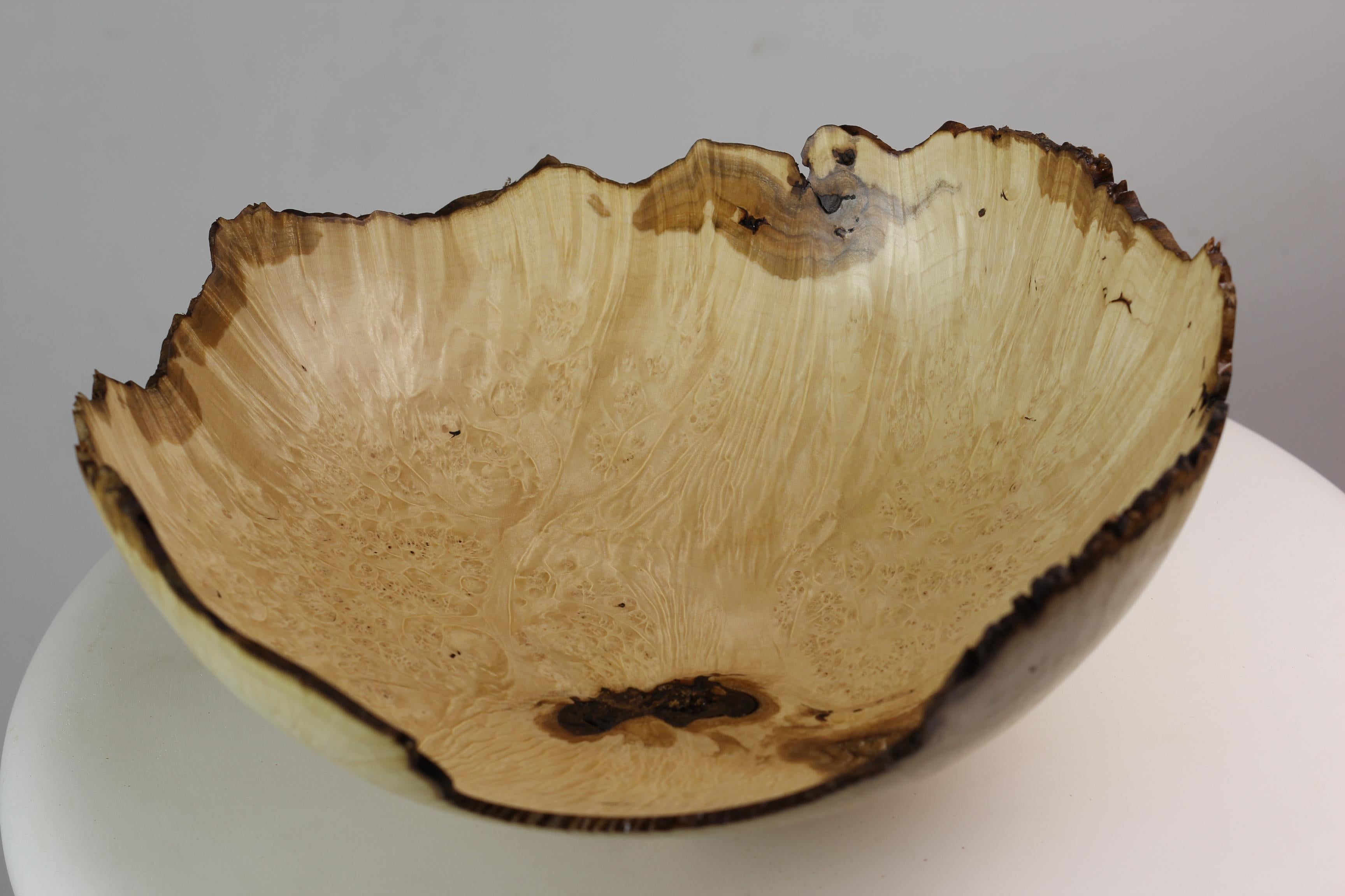 Unique Maple Burl Bowl by Vlad Droz 1