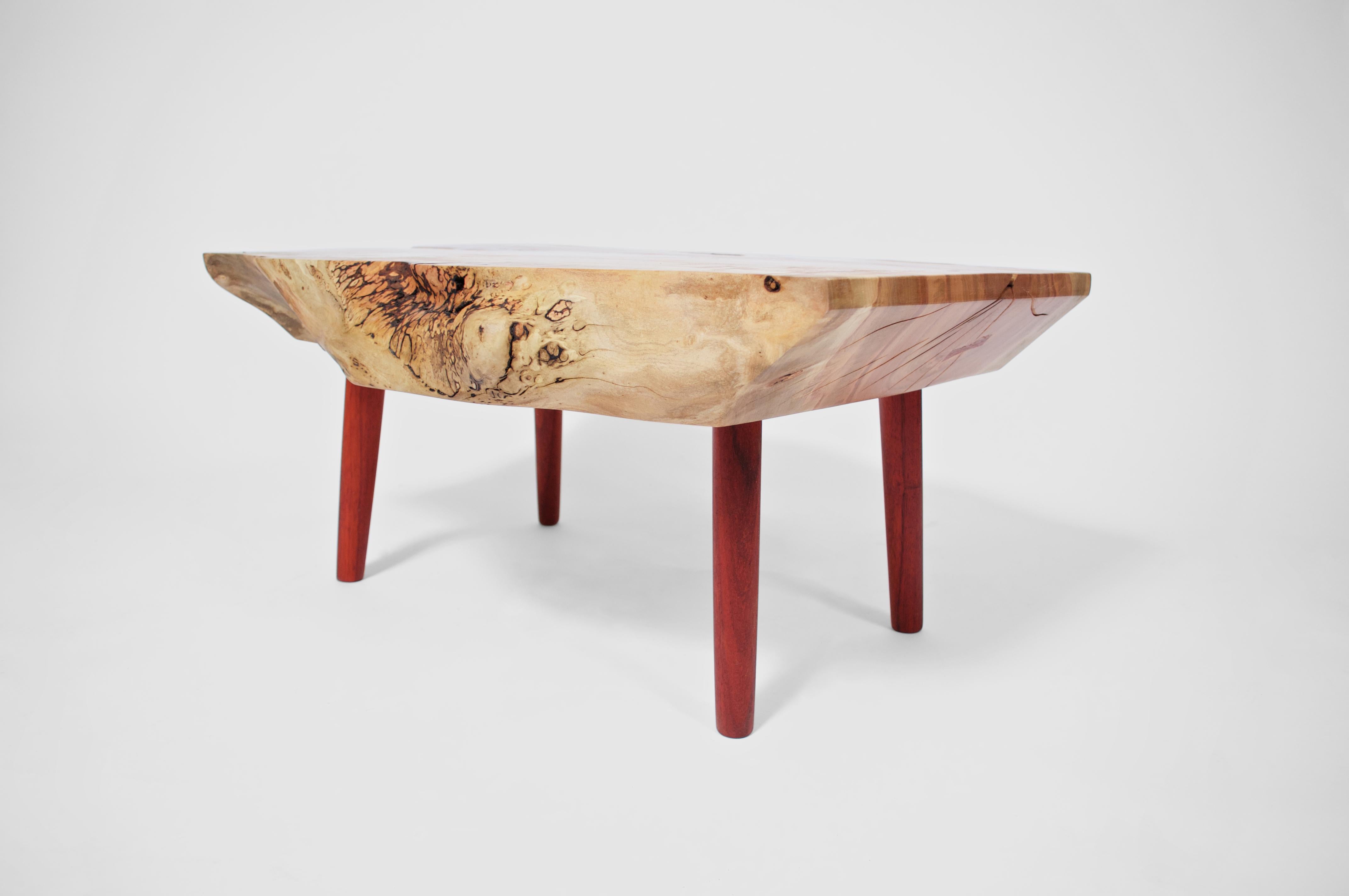 Organic Modern Unique Maple Signed Table by Jörg Pietschmann