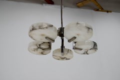 Unique Marble Art Deco Chandelier, 1930s