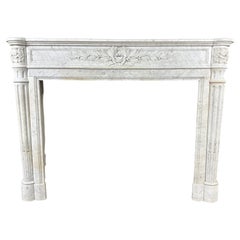 Antique Unique Marble French Louis XVI Fireplace from the Opéra Garnier Paris