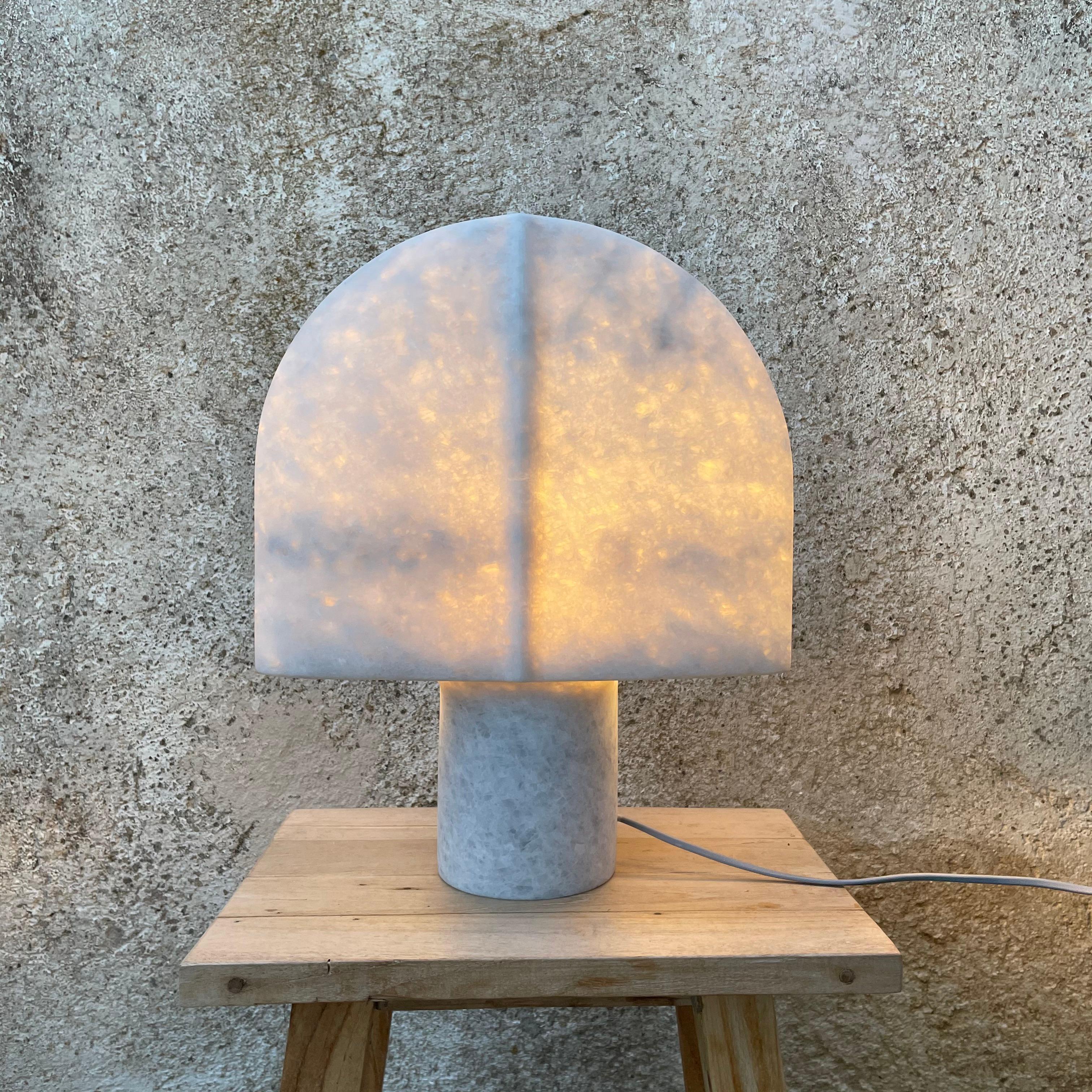 Unique Marble Table Lamp by Tom Von Kaenel For Sale 14