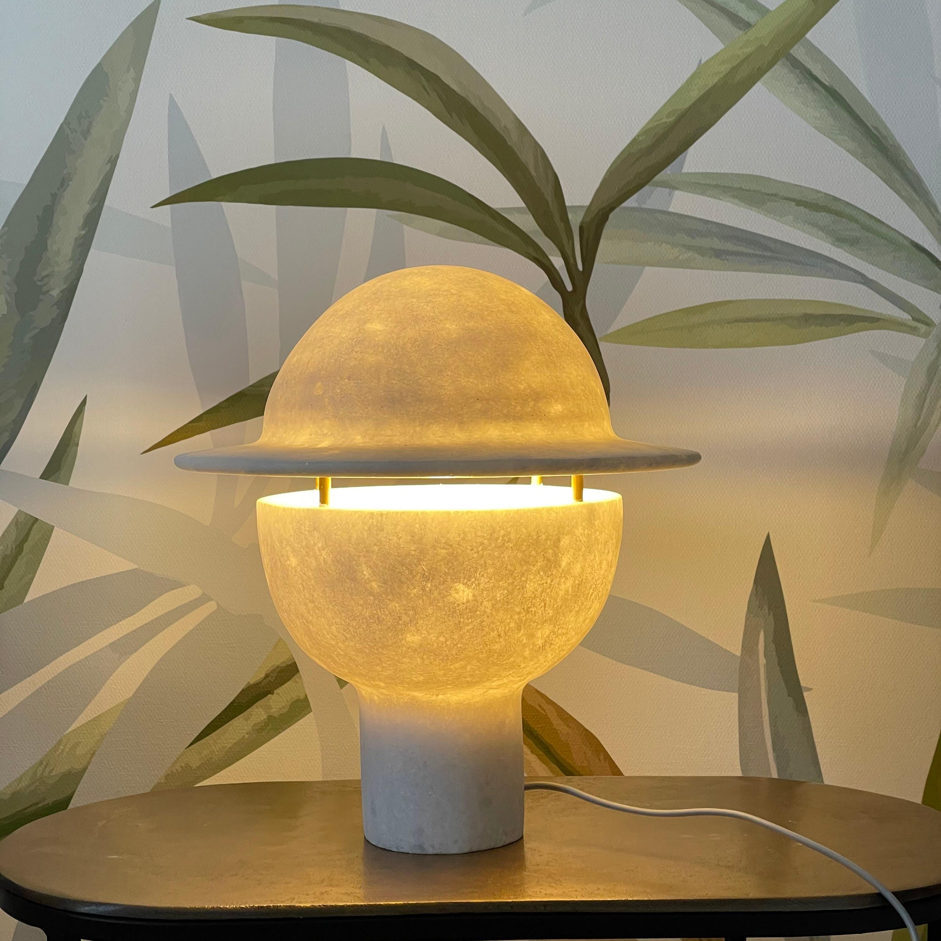 Greek Unique Marble Table Lamp by Tom von Kaenel